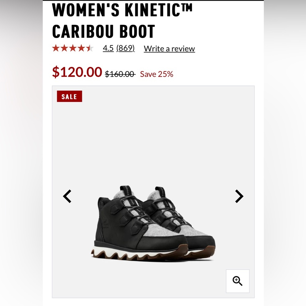 Sorel Waterproof Snow Boots, Women’s 10, Kinetic Caribou